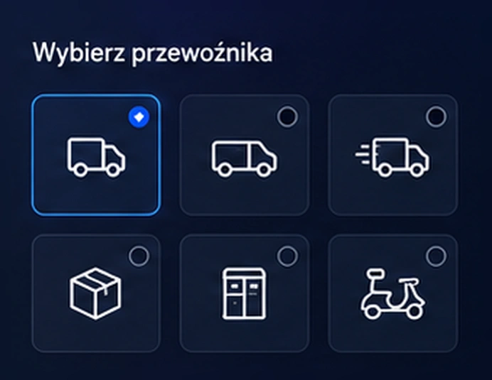 Wybór przewoźnika w Orderlink